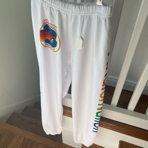 Aviator Nation NWT White Sweatpants